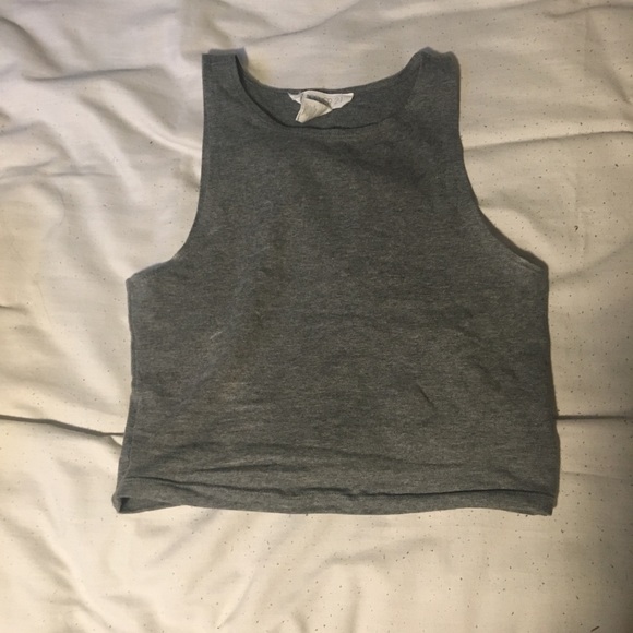 Forever 21 Tops - Forever 22 grey Crop Top